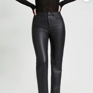 Elegant Black Straight Leg Women's Pants